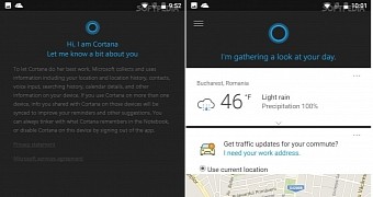 Cortana running on Android