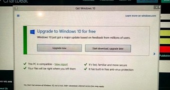Updated Windows 10 upgrade notification
