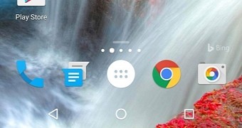 Microsoft's Arrow Launcher on Android