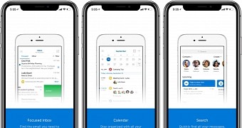 Microsoft Outlook on iPhone X