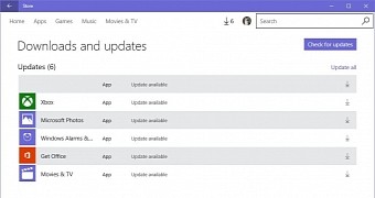 App updates on Windows 10 today