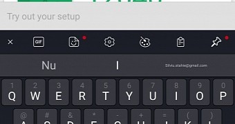 The new toolbar in SwiftKey for Android