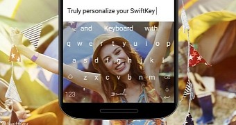 SwiftKey for Android with photo theme
