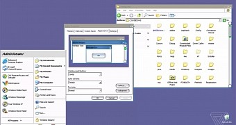 Microsoft's Mac-inspired theme for Windows XP