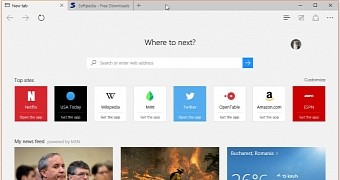 Microsoft Edge, the new Windows browser