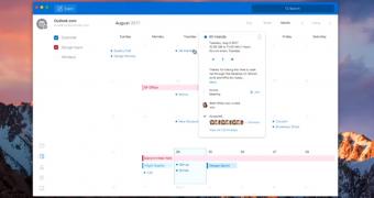 The new Outlook Calendar version for macOS