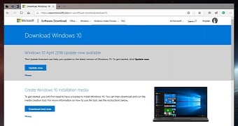 Windows 10 version 1809 ISOs no longer available for download