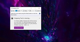 Snipping Tool on Windows 10