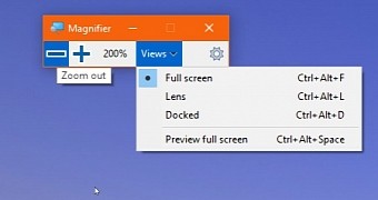 Windows 10 Magnifier app