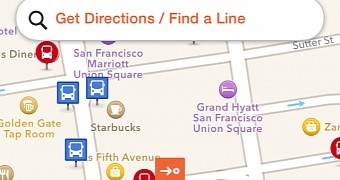 Moovit app provides real-time transit data