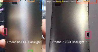 Alleged iPhone 7 backlight
