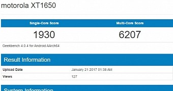 Moto Z (2017) with Snapdragon 835 CPU