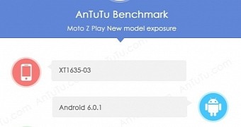 Moto Z Play on AnTuTu