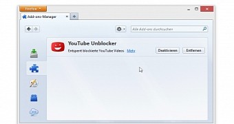 YouTube Unblocker Firefox add-on