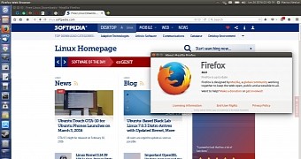 Mozilla Firefox 44.0 on Ubuntu 16.04 LTS