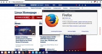 Mozilla Firefox 50.0 on Solus
