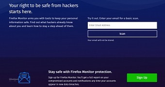 The Firefox Monitor page