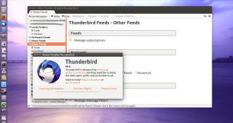 Mozilla Thunderbird 45.0 Beta in Ubuntu 16.04 LTS