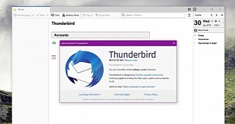 The new version of Mozilla Thunderbird