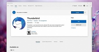 Microsoft Store version of Thunderbird