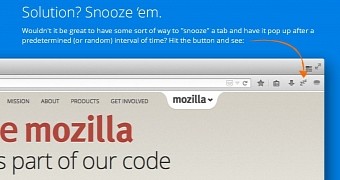 SnoozeTabs will let users hide Firefox tabs from the tab bar