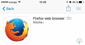 Mozilla Firefox in Apple's App Store