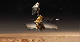 Artist concept of the Mars Reconnaissance Orbiter
