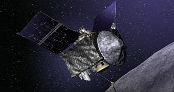 Artist's rendering of the OSIRIS-REx probe