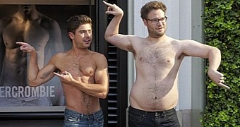 Zac Efron and Seth Rogen in the comedy "Neighbors," 2014