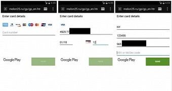 Xbot Google Play phishing page