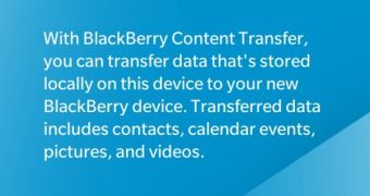 BlackBerry Content Transfer for BlackBerry 10