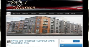 townofharrison.com website in May 2016