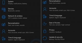 Leaked Windows 10 Mobile screenshots