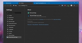 Latest Microsoft Edge Dev build