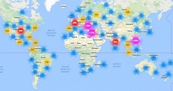 The Mirai botnet map for the latest attack