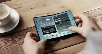 Samsung foldable smartphone concept