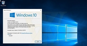 Windows 10 build 10537 screenshot