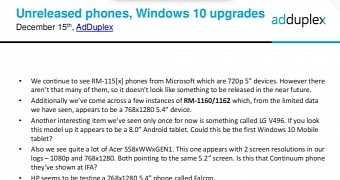 New Windows 10 Mobile Phones Show Up Online