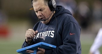 Patriots coach Bill Belichick is not a big fan of tablets