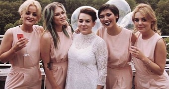 Isabella Cruise on her wedding day at London's Dorchester Hotel