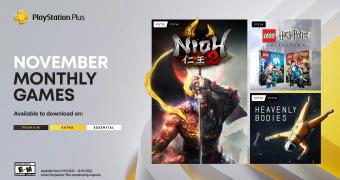 Nioh 2, LEGO Harry Potter Collection, Heavenly Bodies Join PS Plus in
November