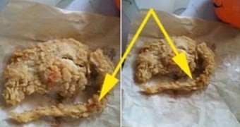 The alleged deep-fried rat California man posted on Facebook