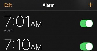 Way too many alarms on an iPhone