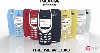 Modern Nokia 3310 concept