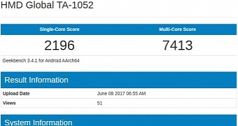Nokia 9 with 4GB of RAM and Snapdragon 835 Shows Up in Benchmark