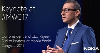 Nokia has announced that its CEO will attend MWC 2017