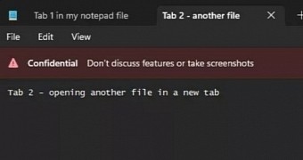 Notepad with tab support