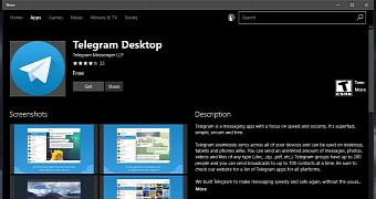 Telegram Desktop in the Windows Store