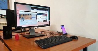 Samsung DeX on a PC monitor