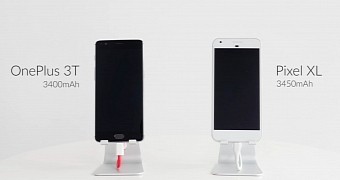 OnePlus 3T vs Google Pixel XL charging test